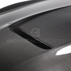 Ford Mustang Hood - Anderson Composites - Double Sided Carbon Fiber - Carbon Fiber - `15-`20